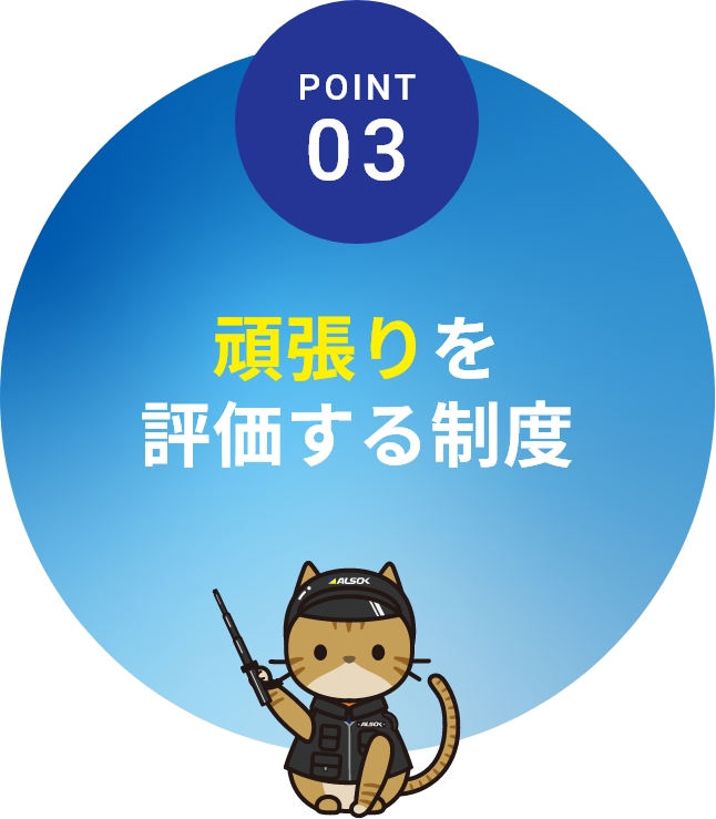 POINT03 頑張りを評価する制度